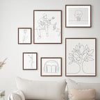 puthiac 10x10 Solid Oak Wood Picture Frame, Walnut, 1 Pack - Image 6