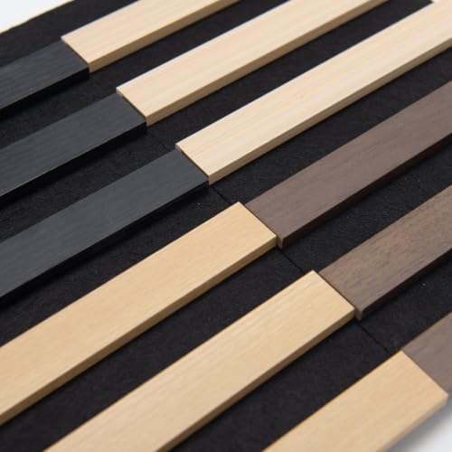 Art3d Wood Slat Panels, Soundproof Drop Ceiling, 4 Multi-Color, Sample Pack - Image 2