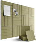 Fluxynara 48" x 36" Large Felt Bulletin Board, Olive Green by FLUXYNARA