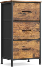 SONGMICS Dresser for Bedroom, Small Dresser with 3 Fabric Drawers by SONGMICSbySONGMICSHOME