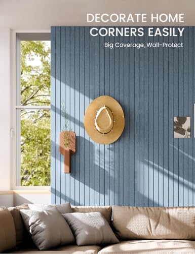 Fluxynara 36" x 24" Large Felt Bulletin Board, Dusty Blue - Image 3