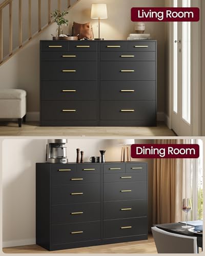 VASAGLE 6-Drawer Dresser, Chest of Drawers, 23.7 x 15.8 x 34.8 Inches - Image 7