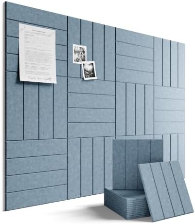 Fluxynara Felt Bulletin Board & Cork Board Alternative, Dusty Blue by FLUXYNARA