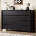 HOUROM Black Dresser for Bedroom,55" Wide 8 Drawer Mid Century Modern Chest by HOUROMDresserforBedroom
