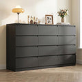 Black 12 Drawer Dresser for Bedroom,Modern Long Deep Drawer Dresser,Wood Storage Chest of Drawer, Storage Organizer Drawers for Bedroom by CIPACHOHOMEFURNITURE