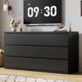 Jocoevol Modern 9 Drawer Dresser for Bedroom, Simply Chest of Drawers, Wood Storage Dresser with Deep Drawers for Living Room Hallway Entryway (Black) by JOCOEVOL
