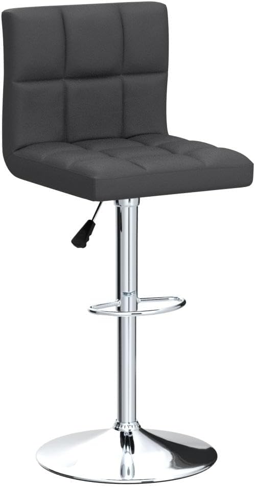 Homall Bar Stools Modern PU Leather Adjustable Swivel Barstools, Armless - Image 5