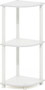 Furinno Turn-N-Tube Corner Shelf, 3-Tier Corner Bookshelf, Display Storage - Image 5