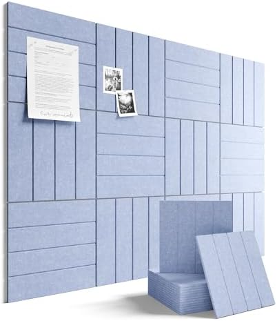 Fluxynara 48" x 36" Large Felt Bulletin Board, Soft Periwinkle by FLUXYNARA
