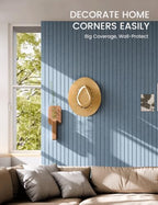 Fluxynara 48" x 36" Large Felt Bulletin Board, Dusty Blue - Image 3
