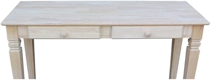 Java Console Table with 2 Drawers, Unfinished - Image 10