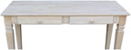 Java Console Table with 2 Drawers, Unfinished - Image 10