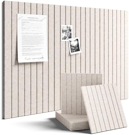 Fluxynara 36" x 24" Large Felt Bulletin Board, Oatmeal by FLUXYNARA