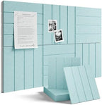 Fluxynara 36" x 24" Large Felt Bulletin Board, Aqua Blue by FLUXYNARA