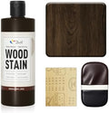 DWIL Water Based Wood Stain - Multiple Finishes, Fast Drying, Indoor and Outdoor Furniture, Wood Paneling, Cabinets and More, Low Odor ＆ Non-Toxic (8.5oz Black Walnut)-with Tools by DWILPAINT