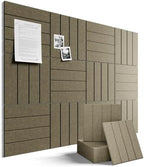 Fluxynara 48" x 36" Large Felt Bulletin Board, Earth Brown by FLUXYNARA