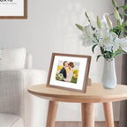 puthiac 4x6 Solid Oak Wood Picture Frame, Walnut, 1 Pack - Image 5