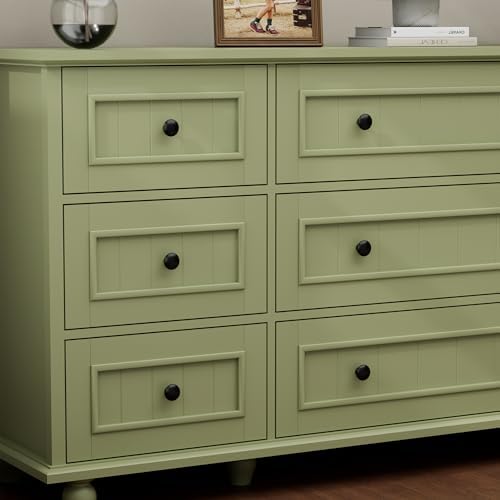 Scurrty Green 9 Drawer Dresser, Large Chest of Drawers for Closet Storage - Image 6