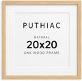 puthiac 20x20 Solid Oak Wood Picture Frame, Natural Oak, 1 Pack by PUTHIAC