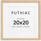 puthiac 20x20 Solid Oak Wood Picture Frame, Natural Oak, 1 Pack by PUTHIAC