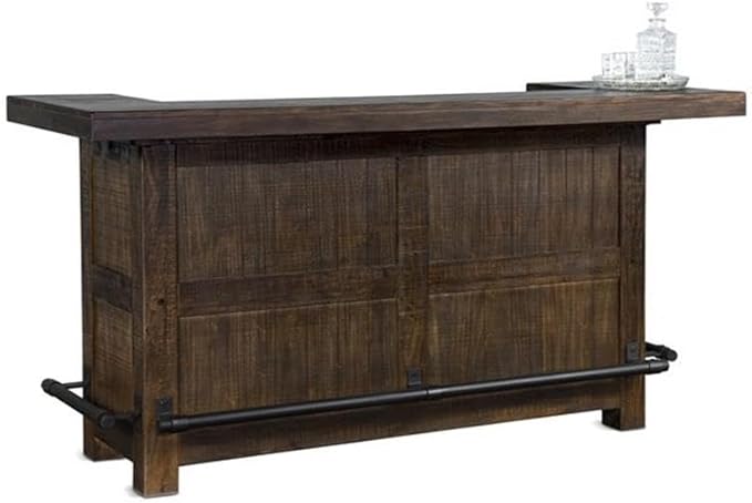 Pemberly Row 3-Piece Set with Gorgeous Bar Unit and 2 Backless Swivel BarStools - Image 6