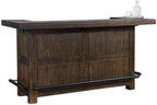Pemberly Row 3-Piece Set with Gorgeous Bar Unit and 2 Backless Swivel BarStools - Image 6