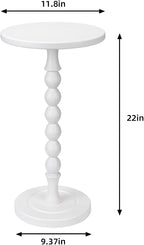 Round Side Table for Small Spaces, Drink Table - Image 3
