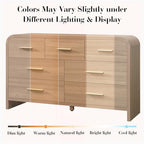 Curved Drawer Dresser for Bedroom with 7 Drawers, 54'' Wide Chest of Drawer - Image 3