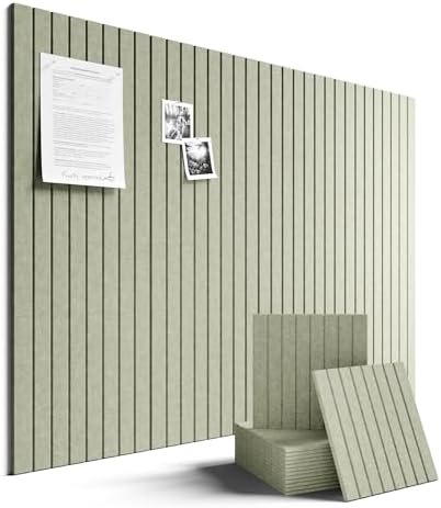 Fluxynara 48" x 36" Large Felt Bulletin Board, Sage by FLUXYNARA