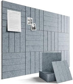 Fluxynara 48" x 36" Large Felt Bulletin Board, Blue Gray by FLUXYNARA