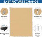 Hongkee 22x28 Frame Set of 4, 22 x 28 Distressed White Wood(Mat 18x24) - Image 5