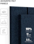 Fluxynara Felt Bulletin Board & Cork Board Alternative, Persian Blue - Image 4