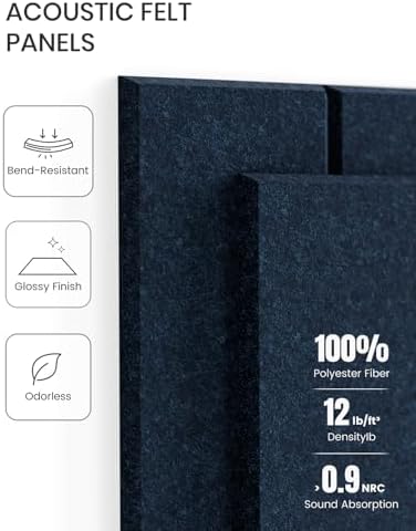 Fluxynara Felt Bulletin Board & Cork Board Alternative, Persian Blue - Image 4