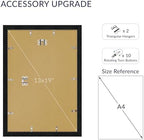 13x19 Poster Frame, Black Wood Frame with 11x17 Mat, 3 Pack - Image 4