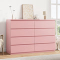 Jocoevol Pink 8 Drawer Dresser for Bedroom (15.3" D x 55.2" W x 32.3" H) by JOCOEVOL