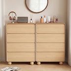 46" Tall Wooden 4 Drawer Dresser for Bedroom,Modern Chest of Drawer,Natural - Image 5