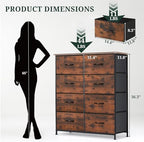 8-Drawer Dresser for Bedroom, Anti-Tip Tall Storage Organizer - Image 3