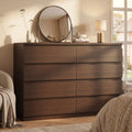 MapleGrace Modern 8 Drawer Dresser, Brown by MapleGrace