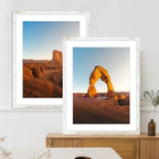 Hongkee 20x28 Picture Frame Set of 4, 20 x 28 Distressed White Wood Style - Image 6