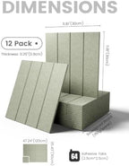 Fluxynara Felt Bulletin Board & Cork Board Alternative, Sage - Image 2