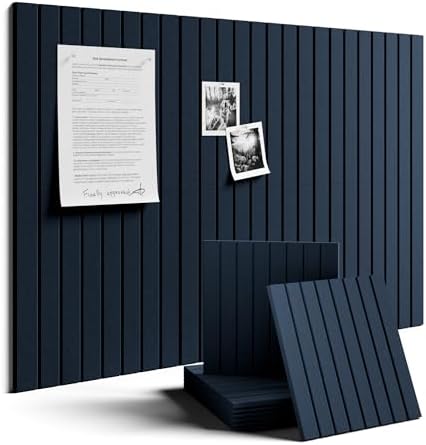 Fluxynara 36" x 24" Large Felt Bulletin Board, Carbon Blue by FLUXYNARA