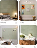 Fluxynara Felt Bulletin Board & Cork Board Alternative, Sage - Image 6