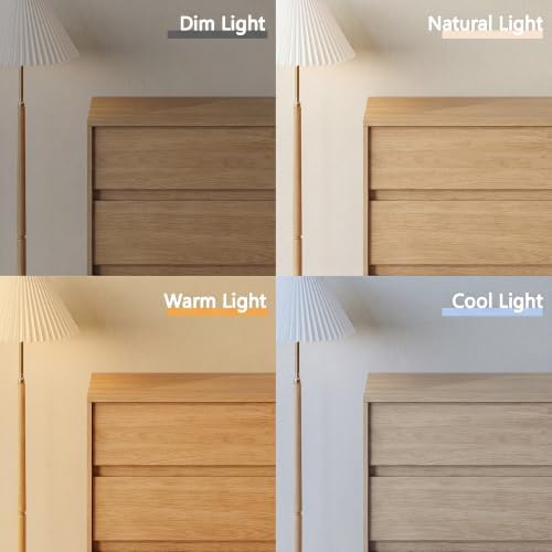 HOUROM Oak Dresser for Bedroom, 31in Modern 3 Drawer Chest of Drawers - Image 6