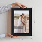 Hongkee 6x9 Picture Frame Set of 4, Made of Real Glass and Black Wooden Frame - 6 by 9 Photo for Wall or Tabletop Display - Image 2
