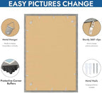 Hongkee 20x30 Frame Set of 4, 20 x 30 Grey Wood Style(Mat 16x24) - Image 5