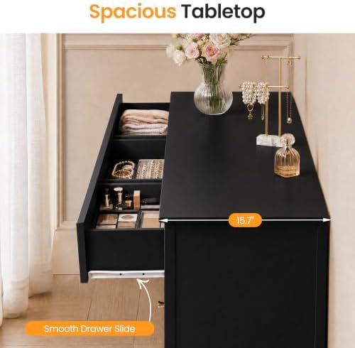 RoyalCraft 7 Drawer Dresser for Bedroom, 53" Wide, Wooden Chest of Drawers - Image 6