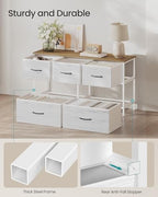 SONGMICS Dresser for Bedroom, Wide Dresser with 5 Fabric Drawers - Image 6