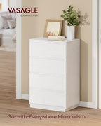 VASAGLE 4-Drawer Dresser, Chest of Drawers, 23.6 x 15.7 x 38.3 Inches - Image 3