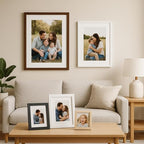 puthiac 10x14 Solid Oak Wood Picture Frames, White, 3 Pack - Image 5
