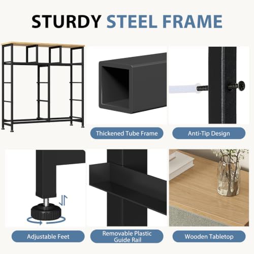 DUMOS 9 Drawer Dresser for Bedroom, Storage Organizer Chest of Drawers - Image 6